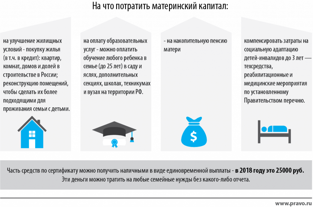 Материнский капитал до 3-х лет: как можно использовать?